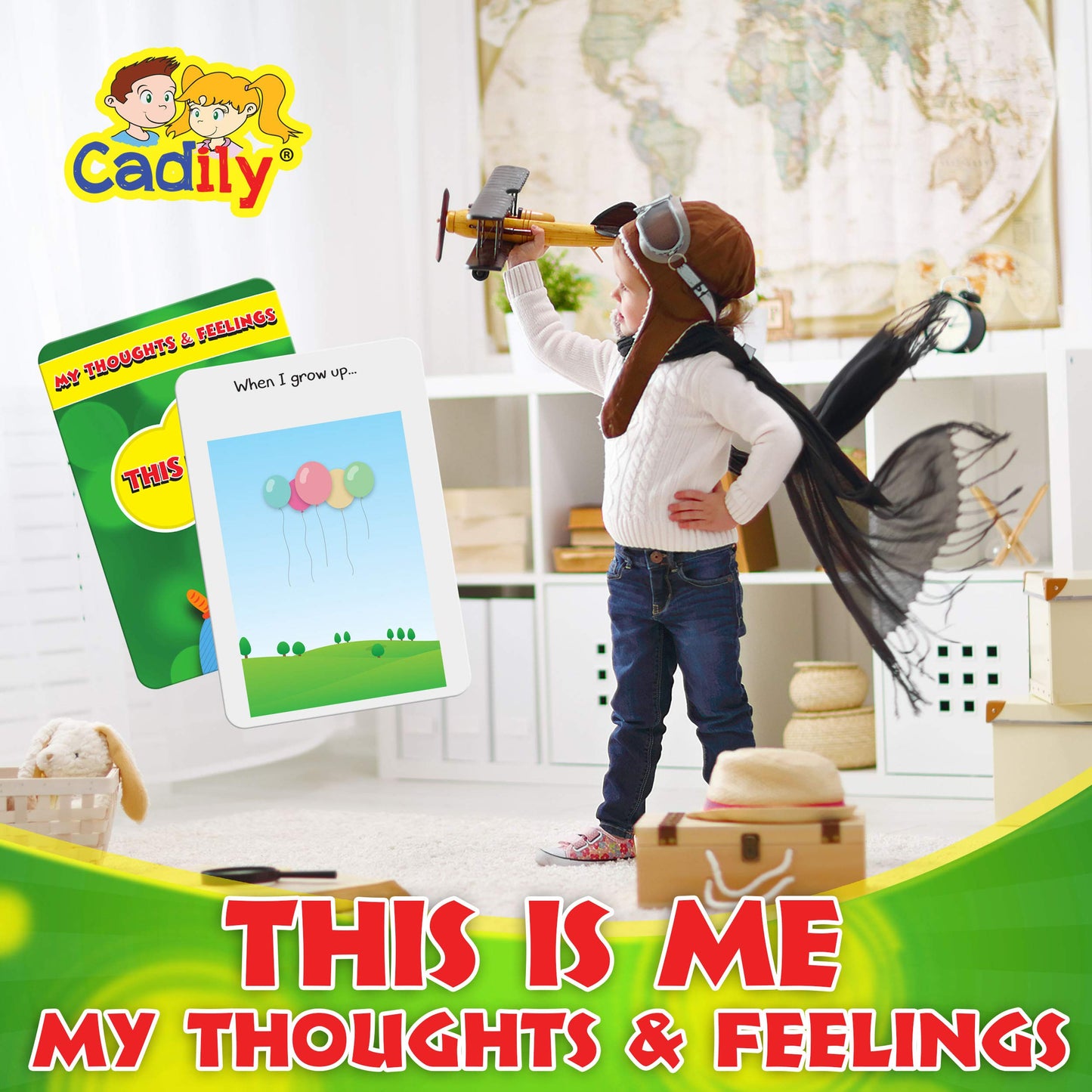 Cadily Conversation Cards for Kids – SEL Game, Social Skills Builder & Therapy Tool That Gets Them Talking (No Snacks Required)