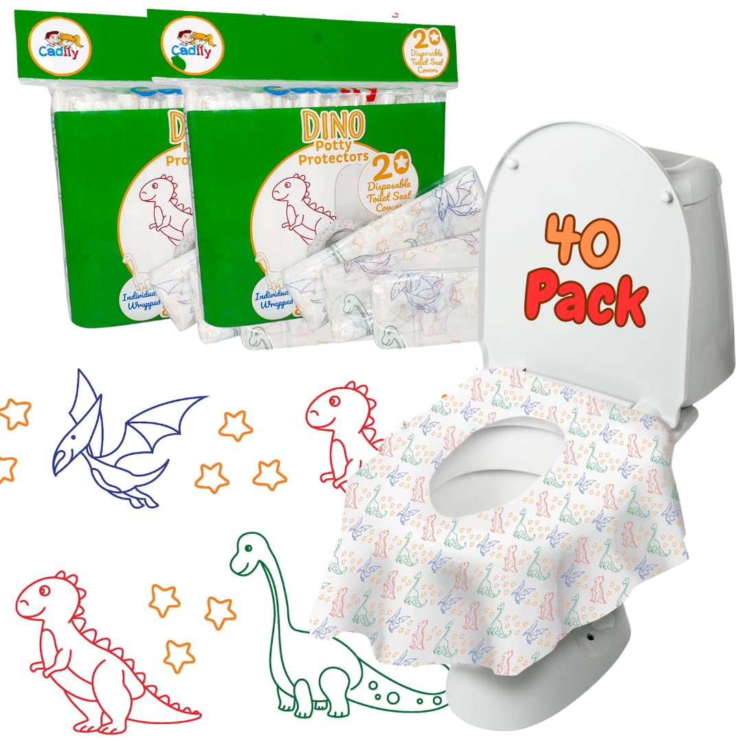 Cadily Toddler Toilet Seat Covers – Disposable, Waterproof & Public Potty Protection On the Go
