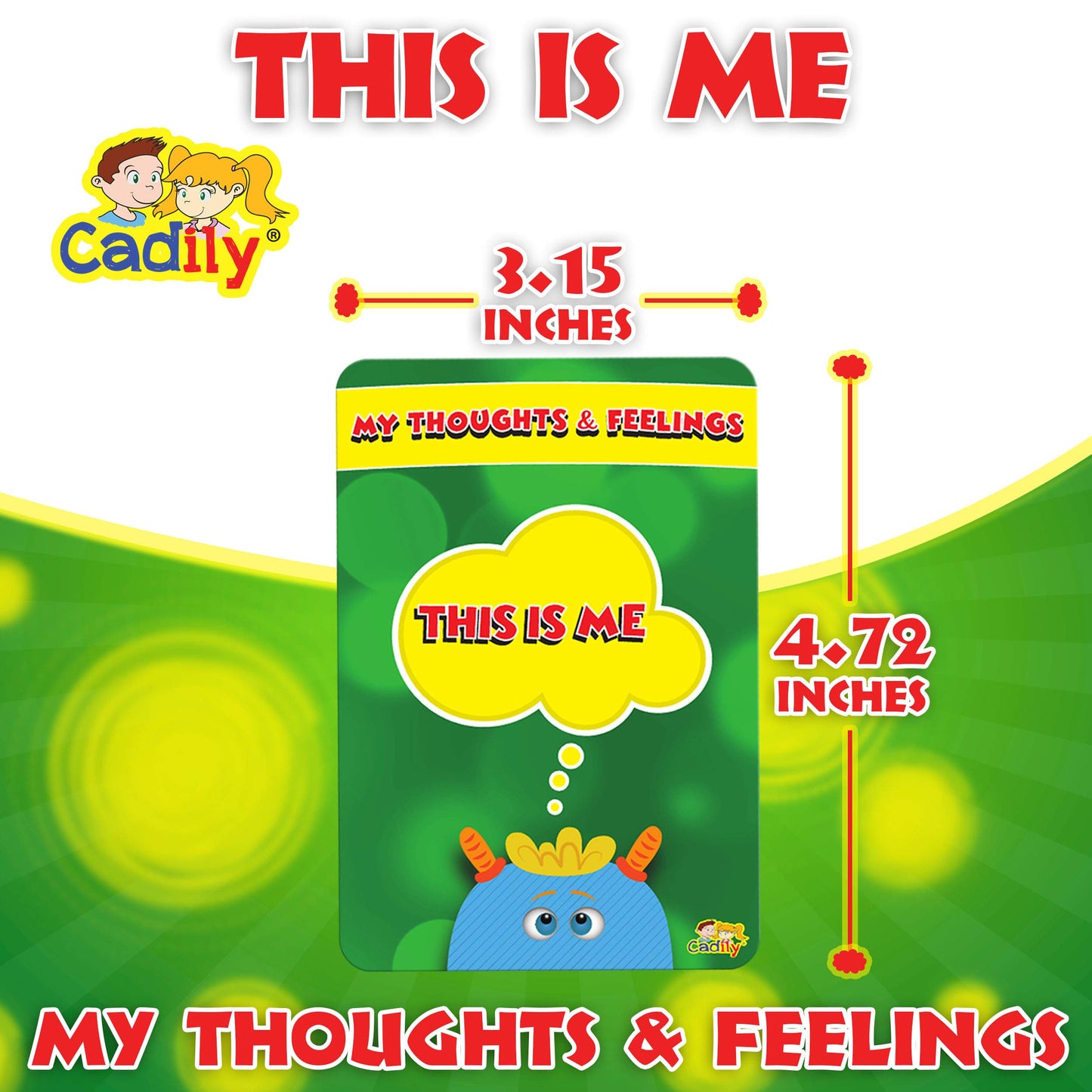 Cadily Conversation Cards for Kids – SEL Game, Social Skills Builder & Therapy Tool That Gets Them Talking (No Snacks Required)