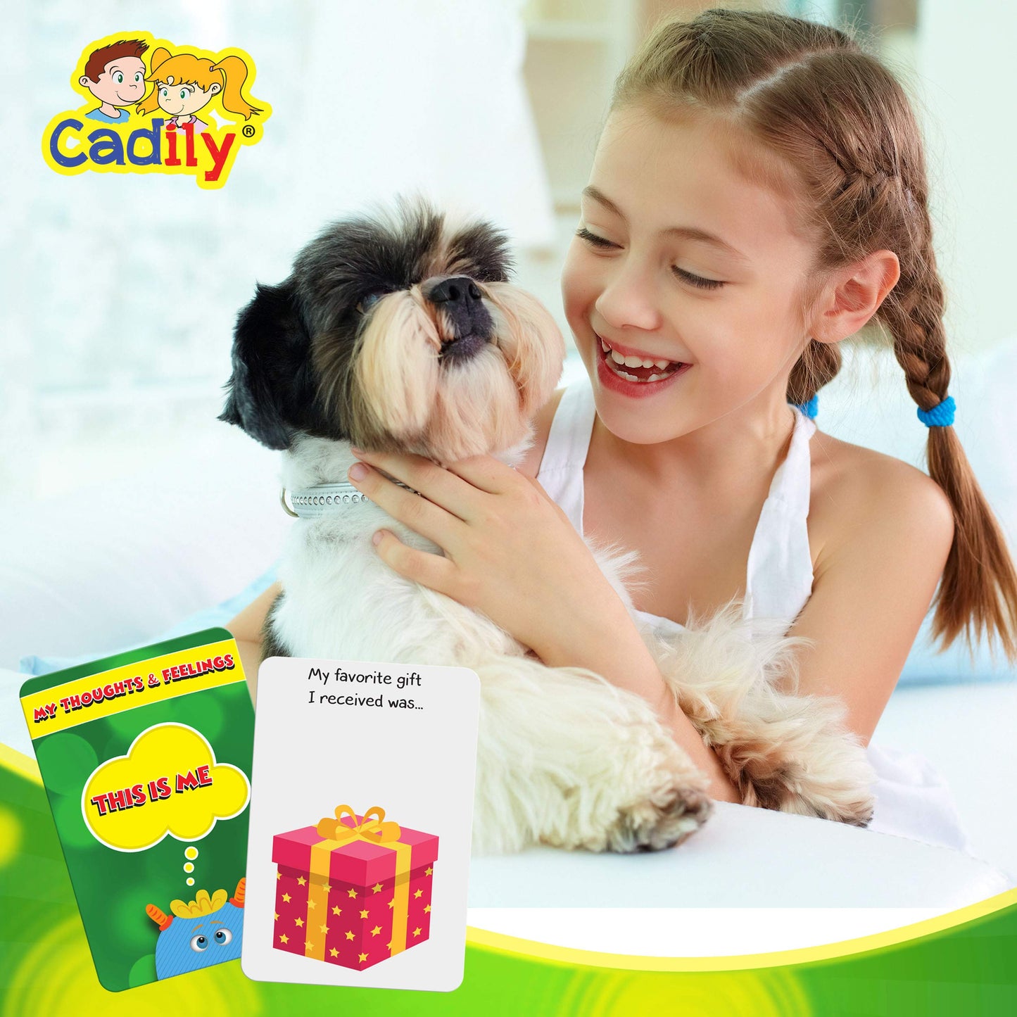 Cadily Conversation Cards for Kids – SEL Game, Social Skills Builder & Therapy Tool That Gets Them Talking (No Snacks Required)